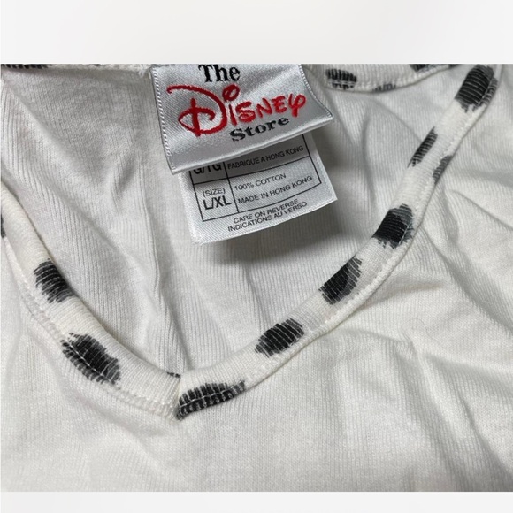 Disney 101 Dalmatians white & black cotton PJ set L/XL - Picture 3 of 5